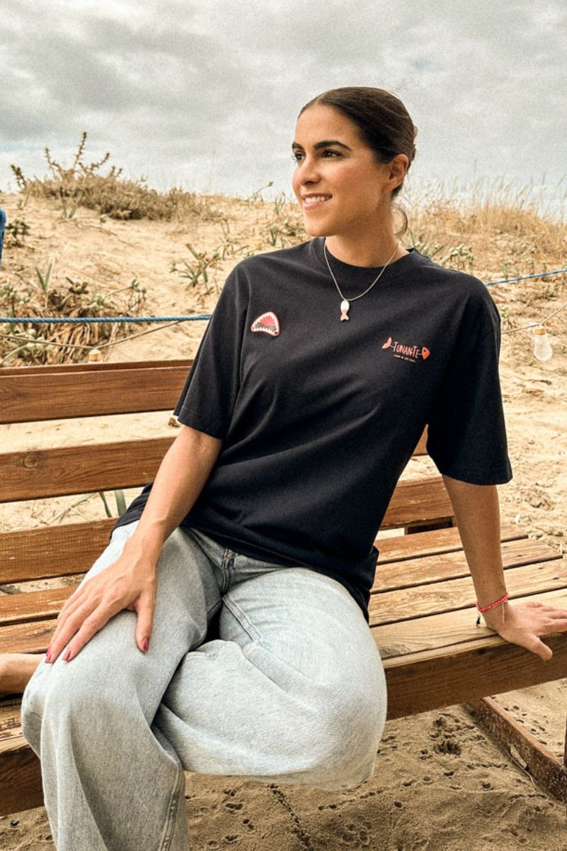 Camiseta Azul Marino Tiburón - Imagen 3