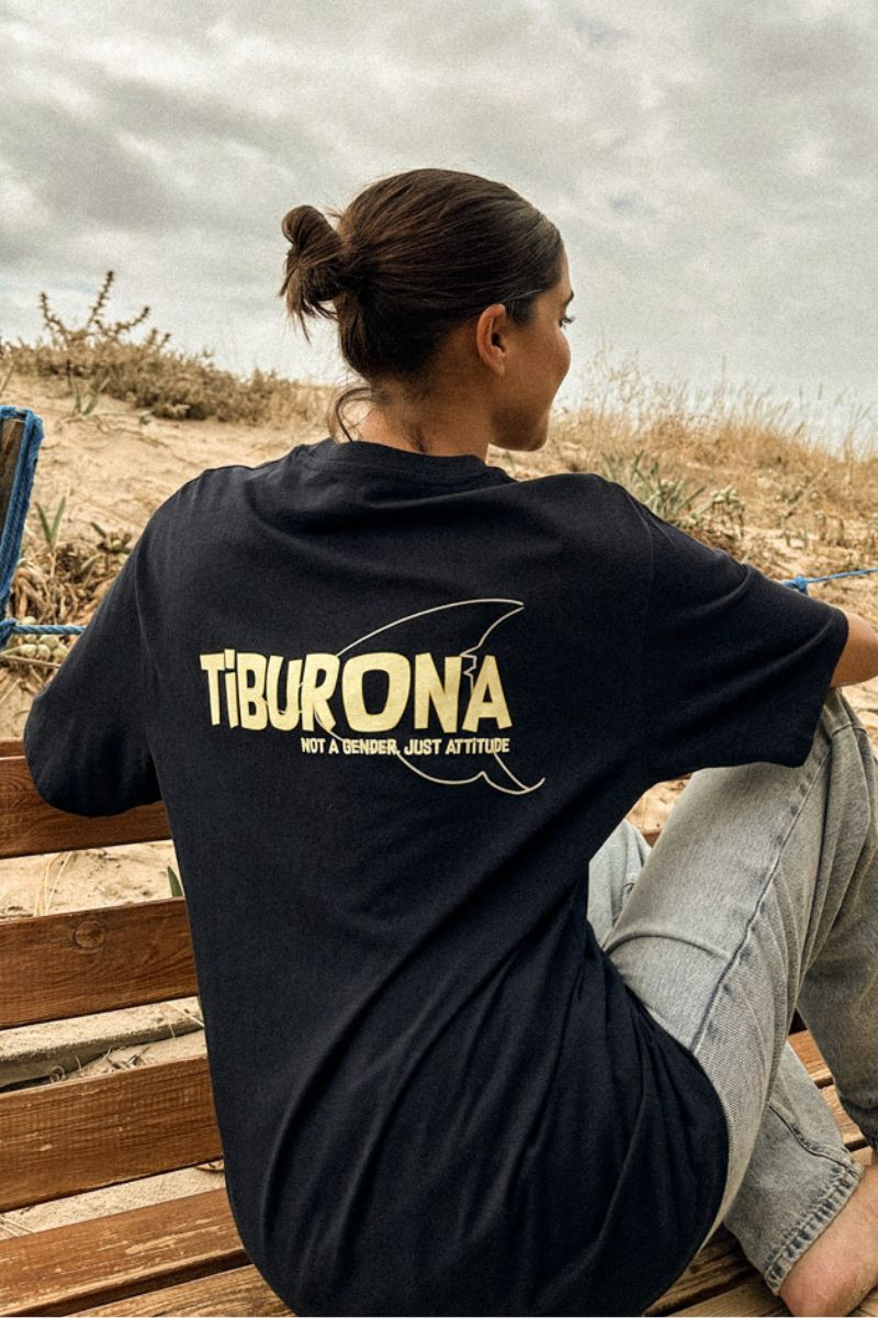 Camiseta Azul Marino Tiburón - Imagen 4