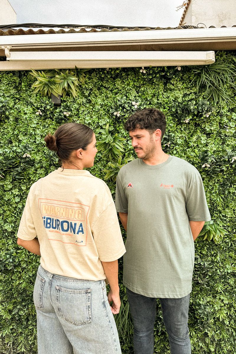 Camiseta Warning Beige